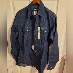 Wrangler Blue Denim Shirt